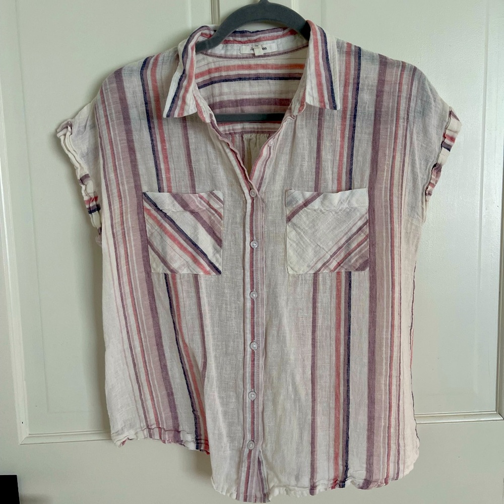 Maurices linen blend button down shirt.